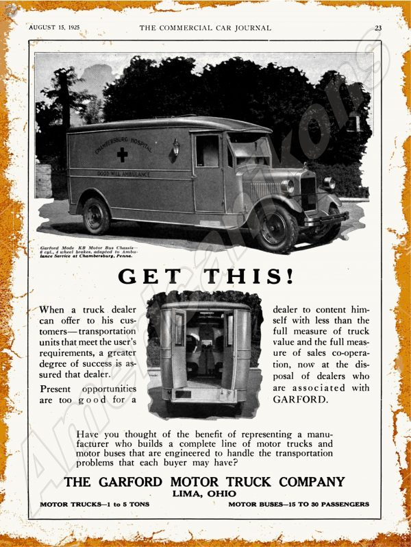 1925 Garford Trucks 1