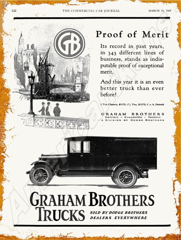 1925 Graham Brothers Trucks 1