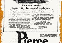 1925 Pierce Arrow Trucks Collectible Metal Sign: Buffalo, New York