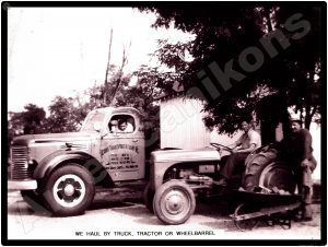 International Trucks Collectible Metal Sign: Long Transportation Tractor Trailer