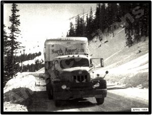 International Trucks Collectible Metal Sign: North American Van Lines Tractor Trailer - 1959 - Image 1