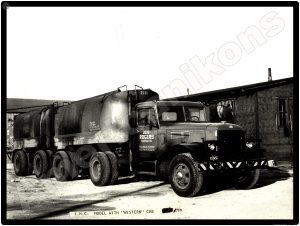 International Trucks Collectible Metal Sign: Rogers Cartage Tandem Tanker