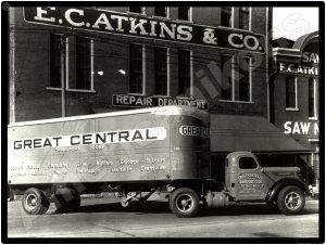 International Trucks Collectible Metal Sign: Great Central Transport - Detroit, Michigan