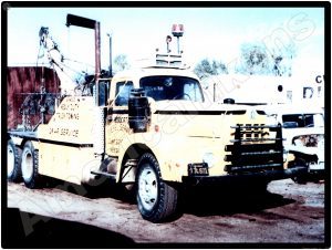 International Trucks Collectible Metal Sign: Rodocat Diesel Service Wrecker - Tow Truck