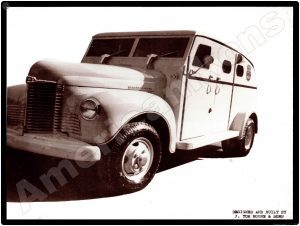 International Trucks Collectible Metal Sign: IH Armored Car Model