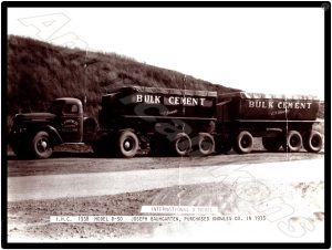 International Trucks Collectible Metal Sign: Knowles Cement - 1938 Model D-50