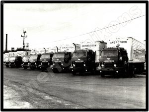 White Trucks Collectible Metal Sign: Amerotron Lines Tractor Trailers
