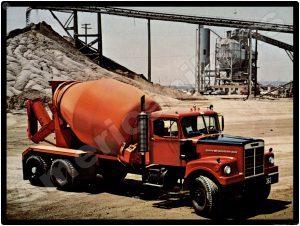 White Trucks Collectible Metal Sign: White Western Star Cement Mixer