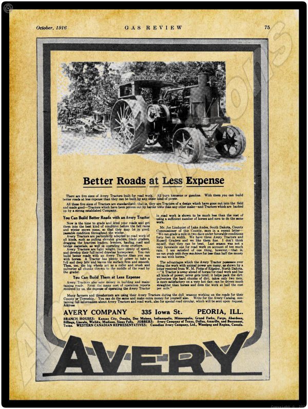 1916 Avery Tractors 13