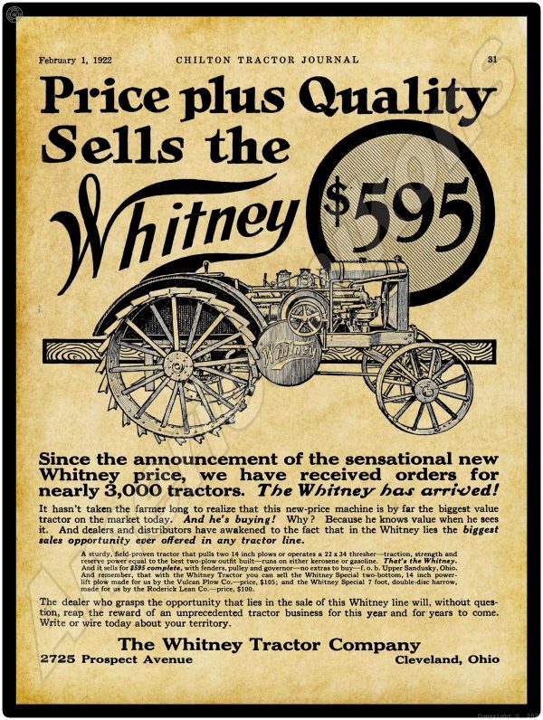 1922 Whitney Tractors 10