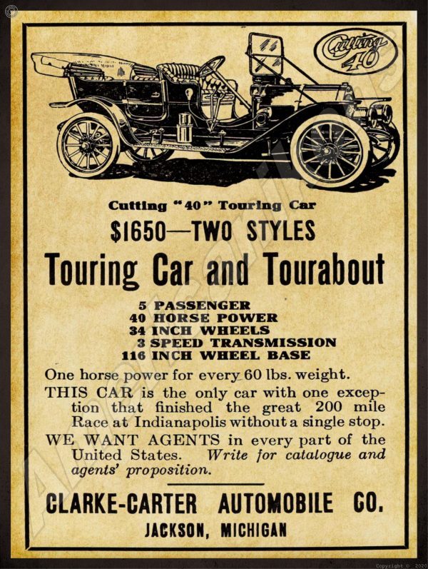 1911 Clarke Carter Automobile 1