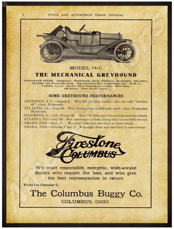1911 Columbus Buggy Co 1