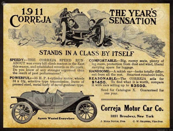 1911 Correja Motor Cars 1