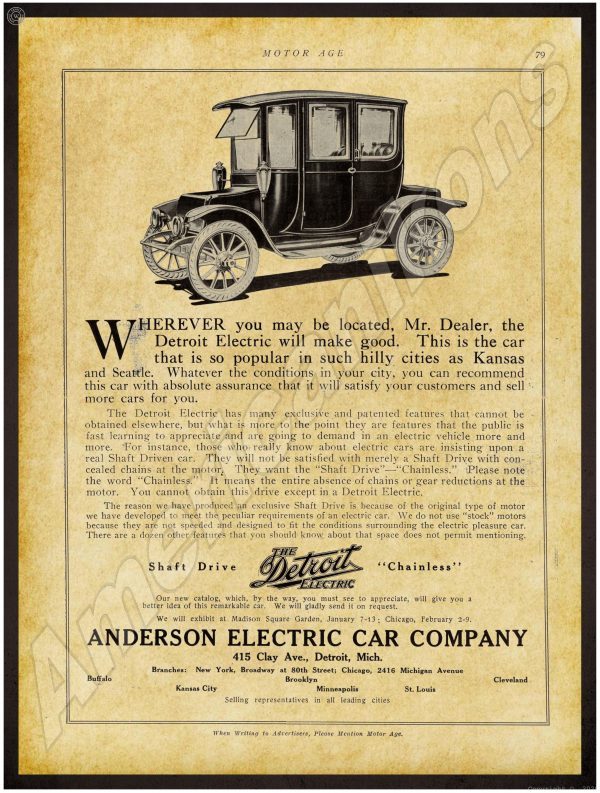 1912 Detroit Electric Car 1