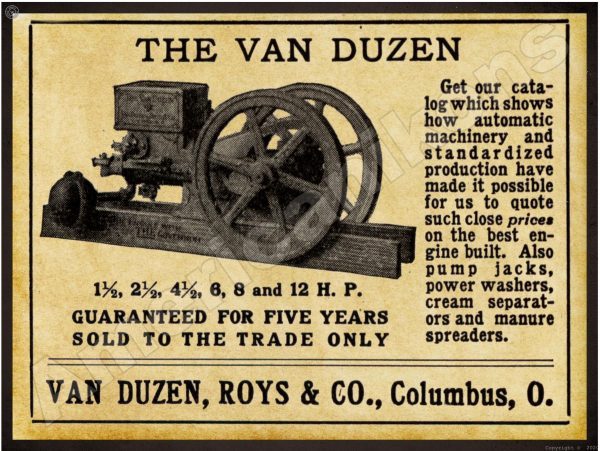 1912 Van Duzen Engine