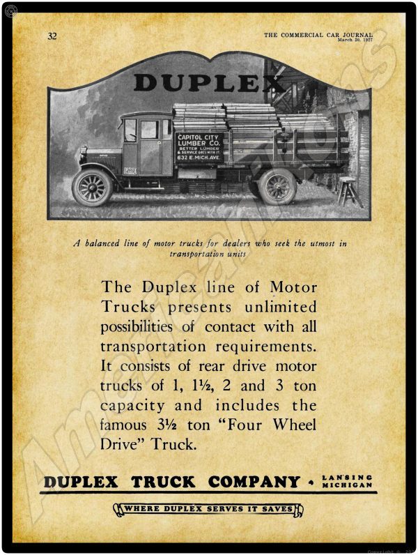 1927 Duplex Trucks 1