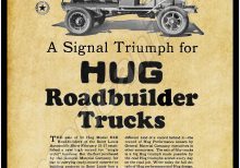1927 Hug Trucks Collectible Metal Sign: Highland, Illinois