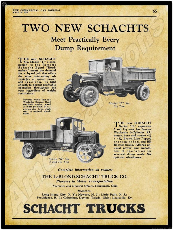 1928 Schacht Trucks 1