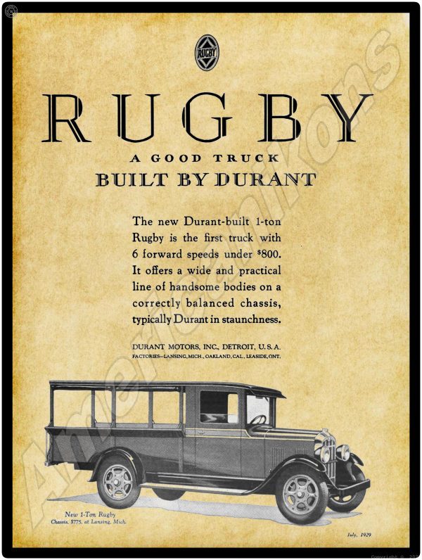 1929 Rugby Trucks