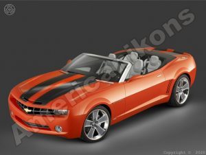 2007 Chevrolet Camaro Convertible Collectible Metal Sign