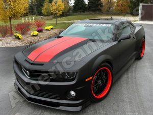 2010 Chevrolet Camaro Collectible Metal Sign: Murder One Flat Black & Red