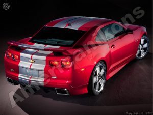 2010 Chevrolet Camaro SS Collectible Metal Sign: Scarlet & Grey OSU Colors - Image 1