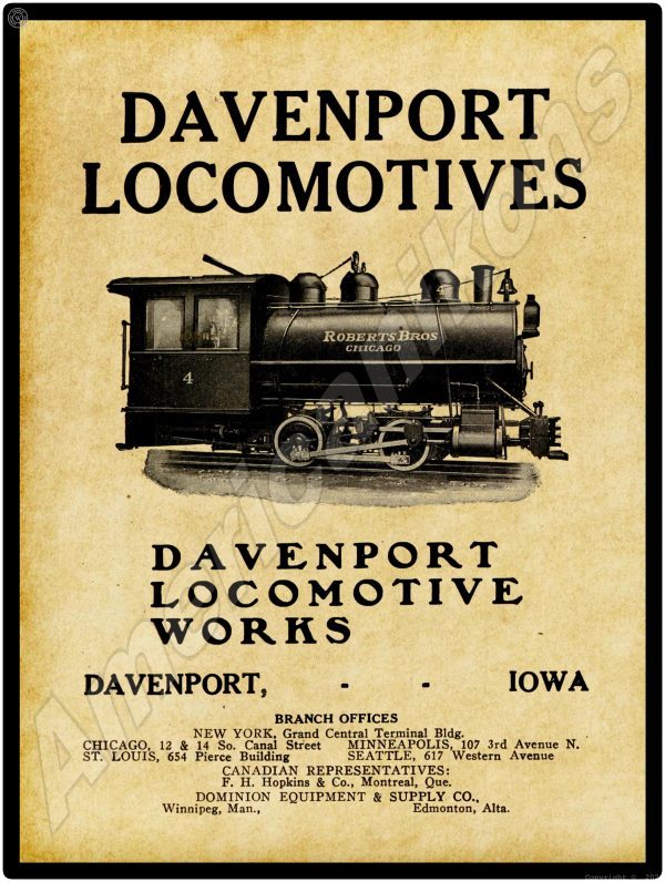 1913 davenport locomotives 1