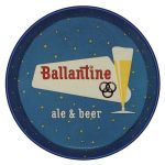 ballantine ale blue circle