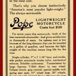kilo 1916 pope motorcycle sign red