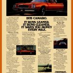 yankee 1975 chevrolet camaro 1 orange