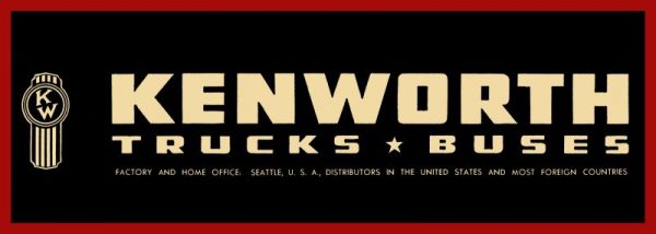 victor 1950 kenworth marquee red