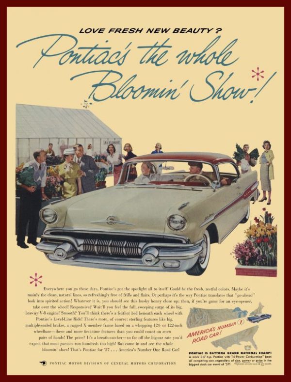 echo 1957 pontiac 1 red