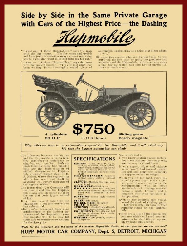 zulu 1909 hupmobile red