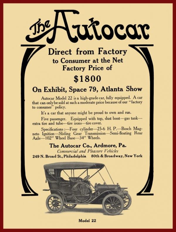 zulu 1910 autocar red
