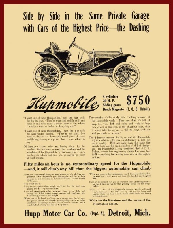 zulu 1910 hupmobile red