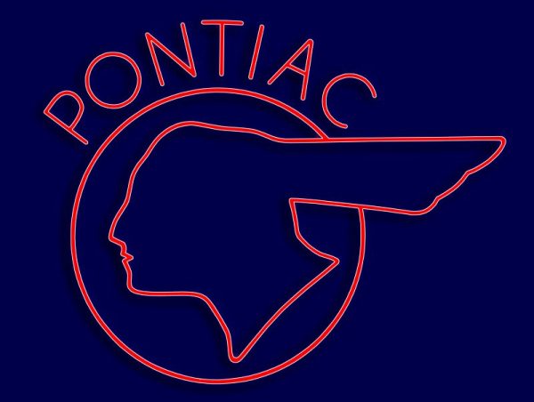1941 pontiac neon sign