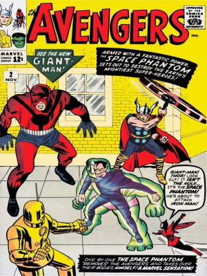 The Avengers Comic Book Issue 2 Collectible NEW Metal Sign: The Space Phantom