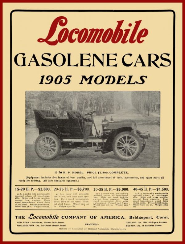 echo 1905 locomobile red