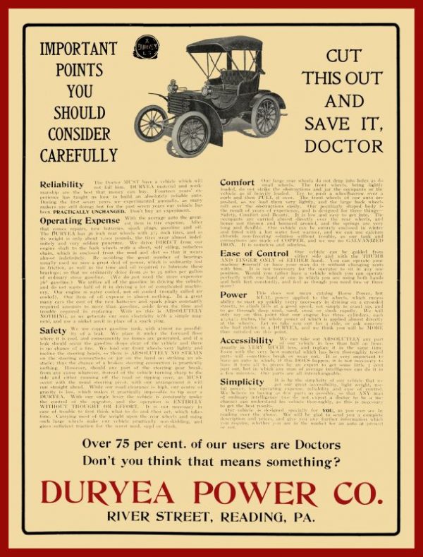 echo 1906 duryea red