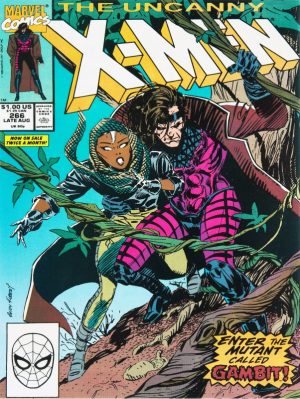 The Uncanny X-Men #266 Collectible NEW Metal Comic Book Sign: First Gambit - Large Size - Image 1
