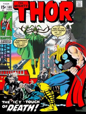 Thor 189 Comic Book Collectible Metal Sign: Hela - Large Size