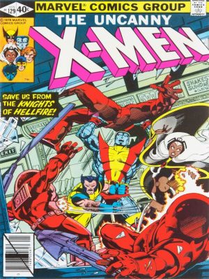 The Uncanny X-Men 129 Comic Book Collectible Metal Sign: Knights of Hellfire - Large Size - Image 1