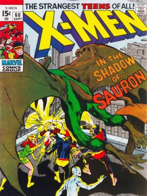 The Uncanny X-Men 60 Comic Book Collectible Metal Sign: Sauron - Large Size