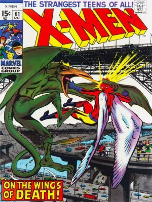The Uncanny X-Men 61 Comic Book Collectible Metal Sign: Sauron - Large Size