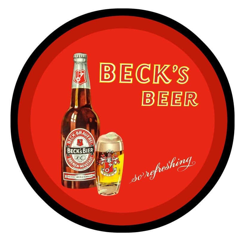 becks beer round