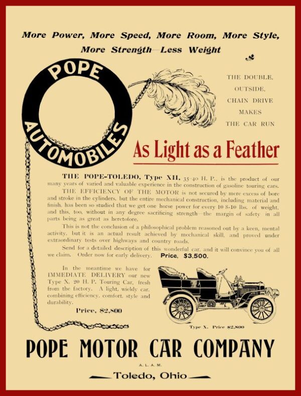 echo 1906 pope red