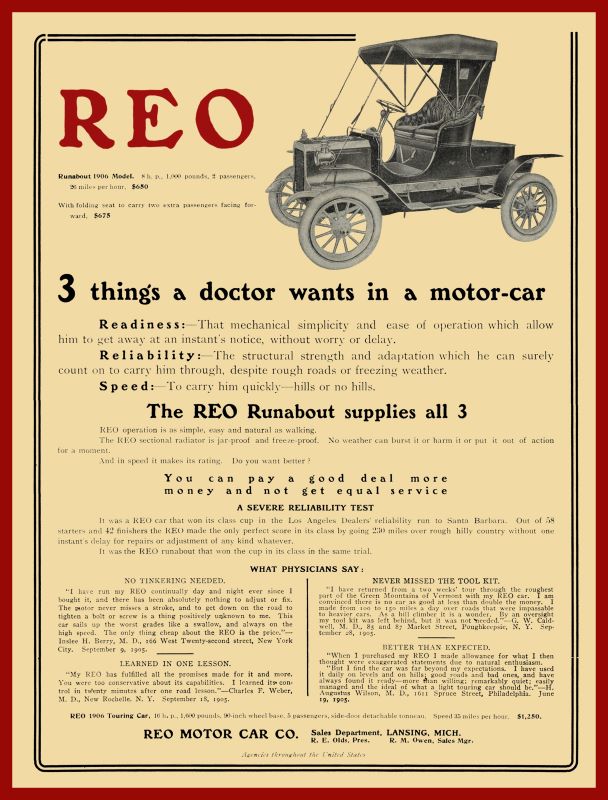 echo 1906 reo red