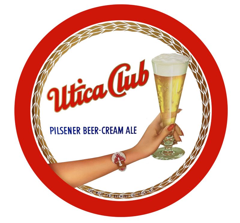 utica club beer round