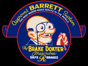 Barrett System Brake Dokter Safe Brakes Collectible NEW Steel Sign: XXL Size - 42" Wide