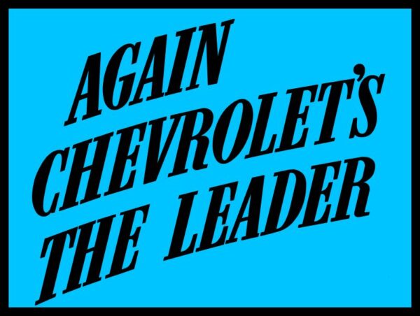 chevrolets the leader